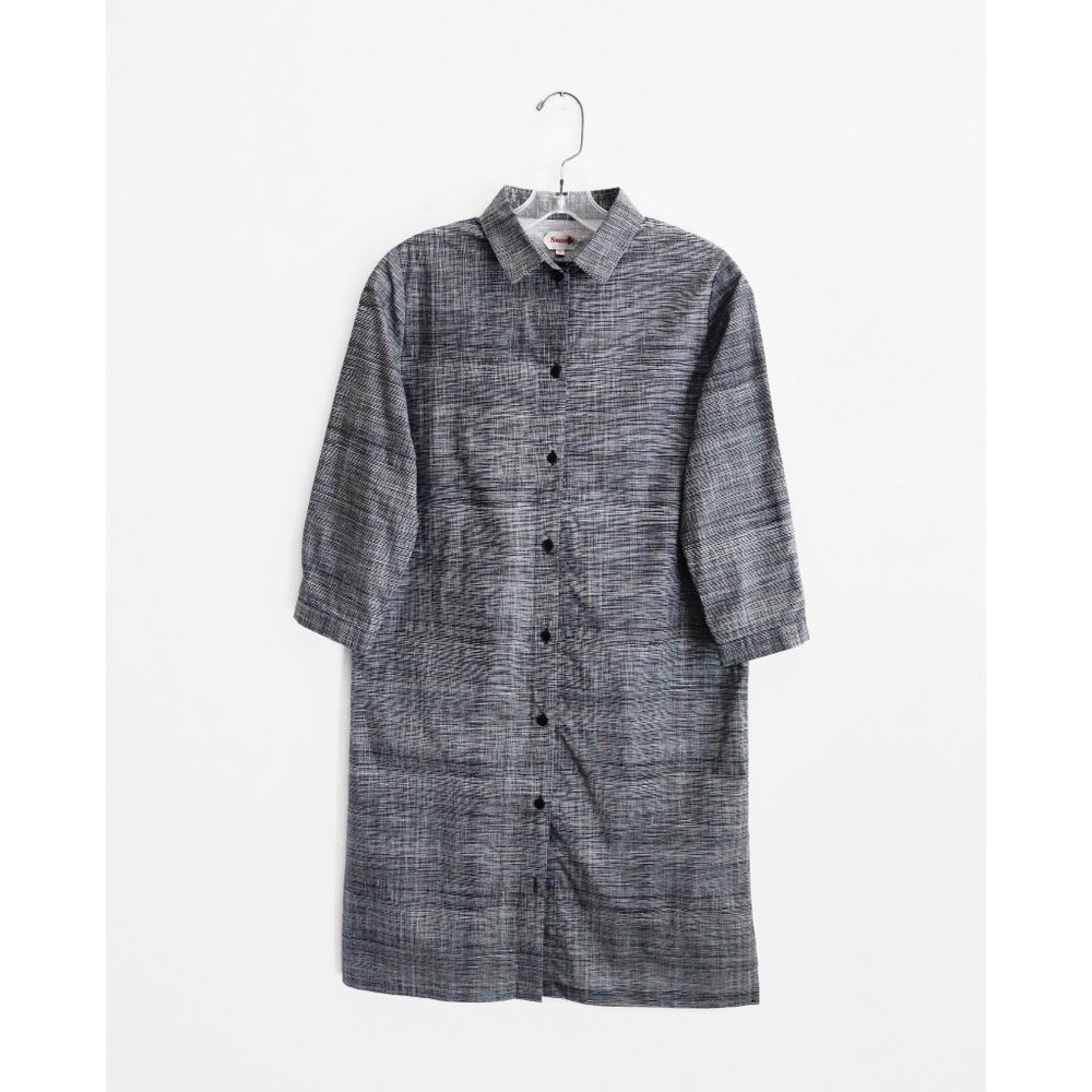 Samuji Black White Gabriela Shirt Dress 2 NWT
